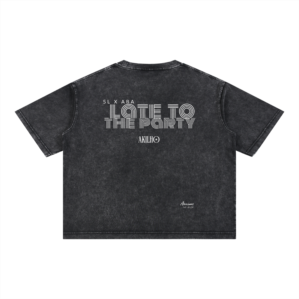 LTP LIGHTS TEE Mineral Wash Boxy Cotton T-Shirt