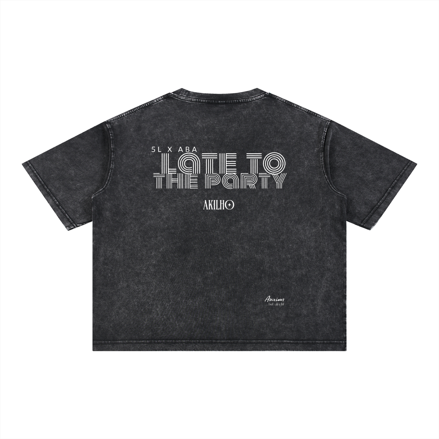 LTP LIGHTS TEE Mineral Wash Boxy Cotton T-Shirt