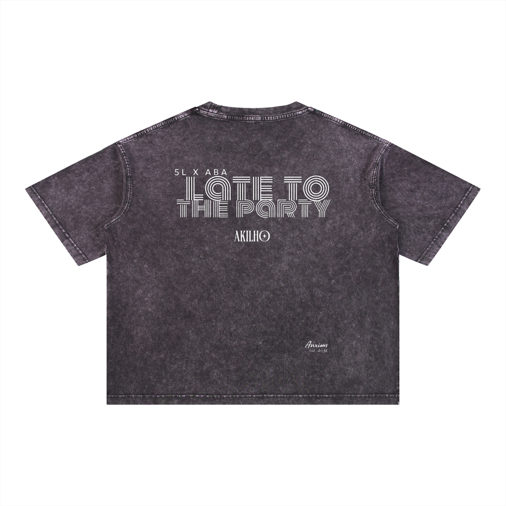 LTP LIGHTS TEE Mineral Wash Boxy Cotton T-Shirt