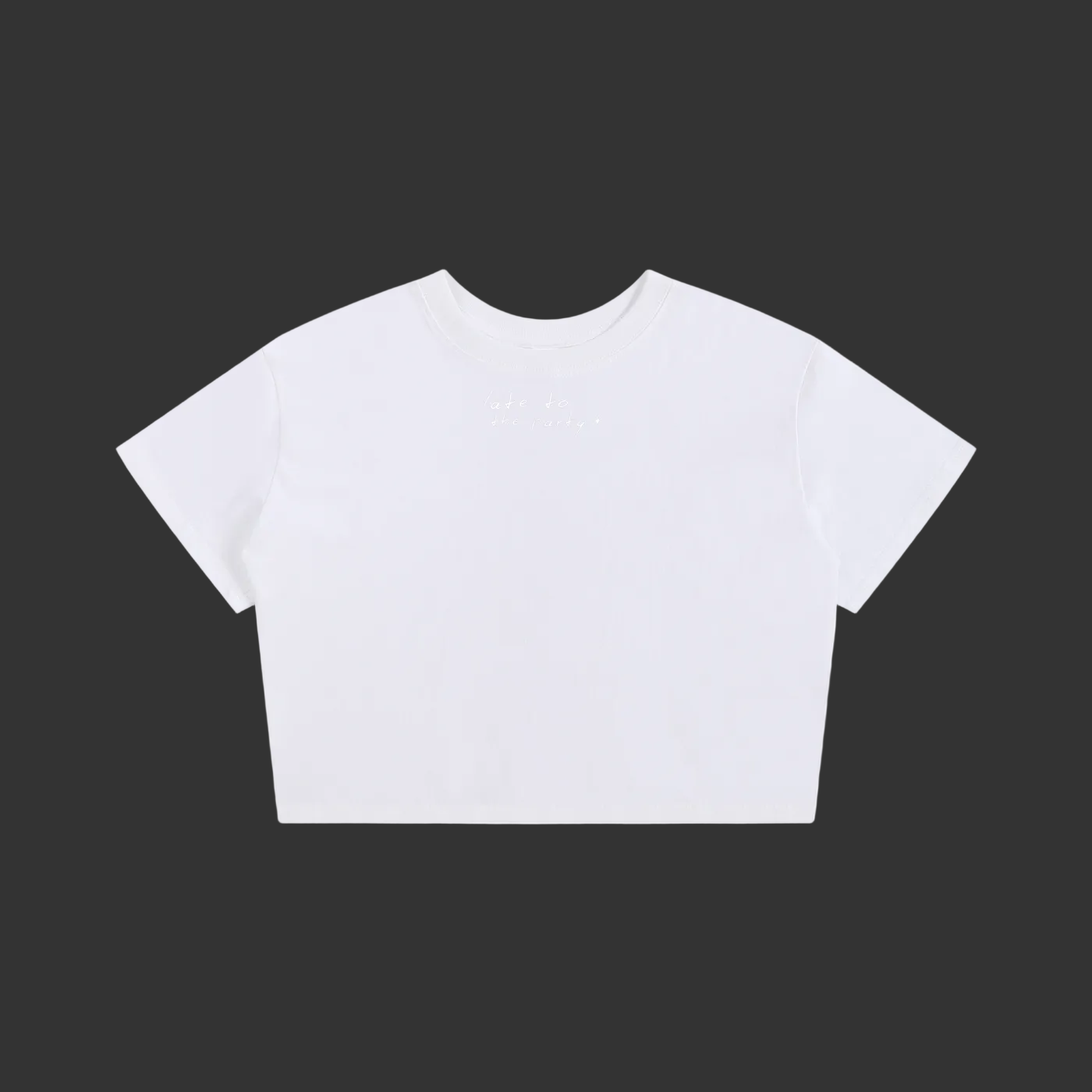 5L Late To The Party Crop Tee