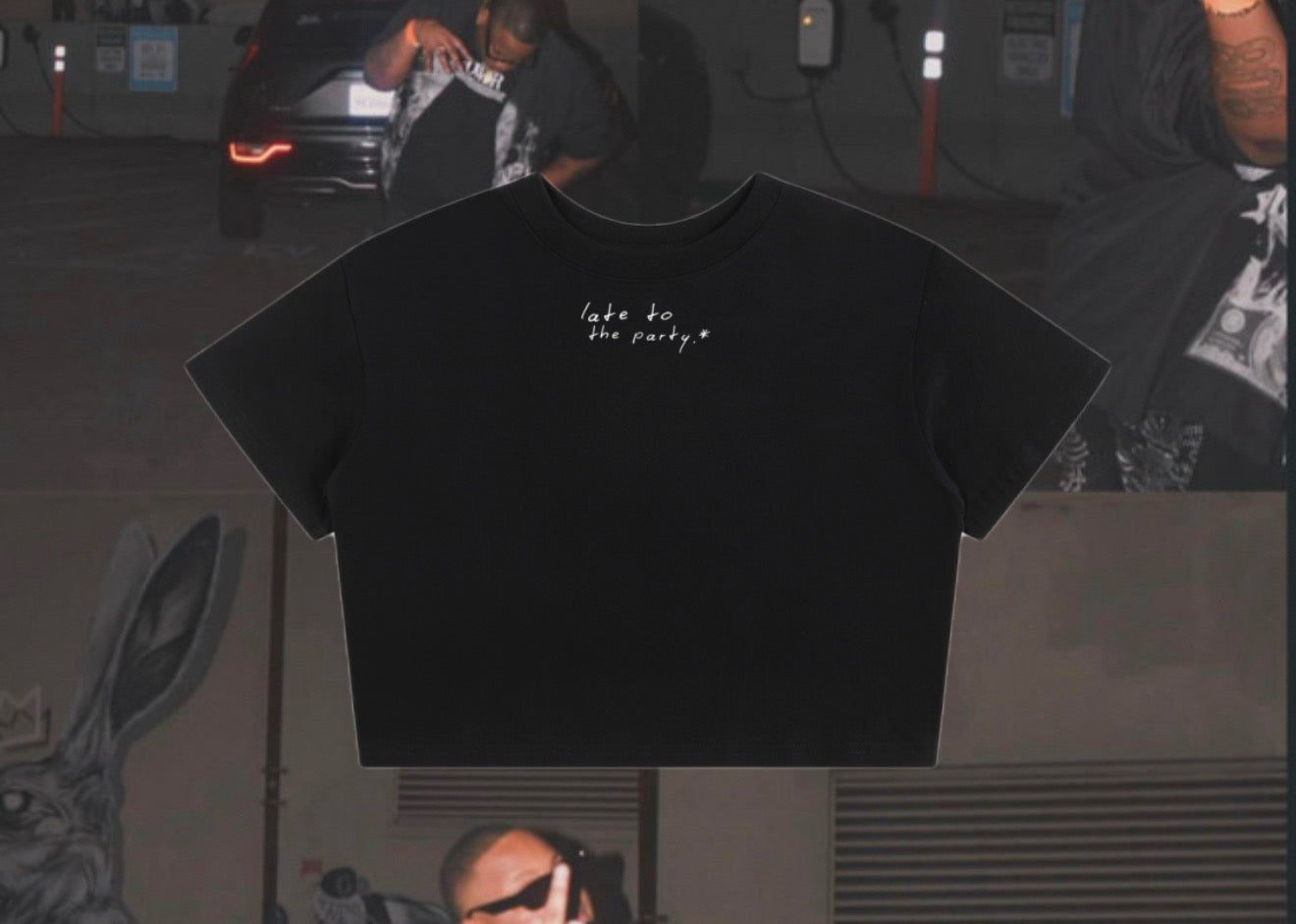5L Late To The Party Crop Tee