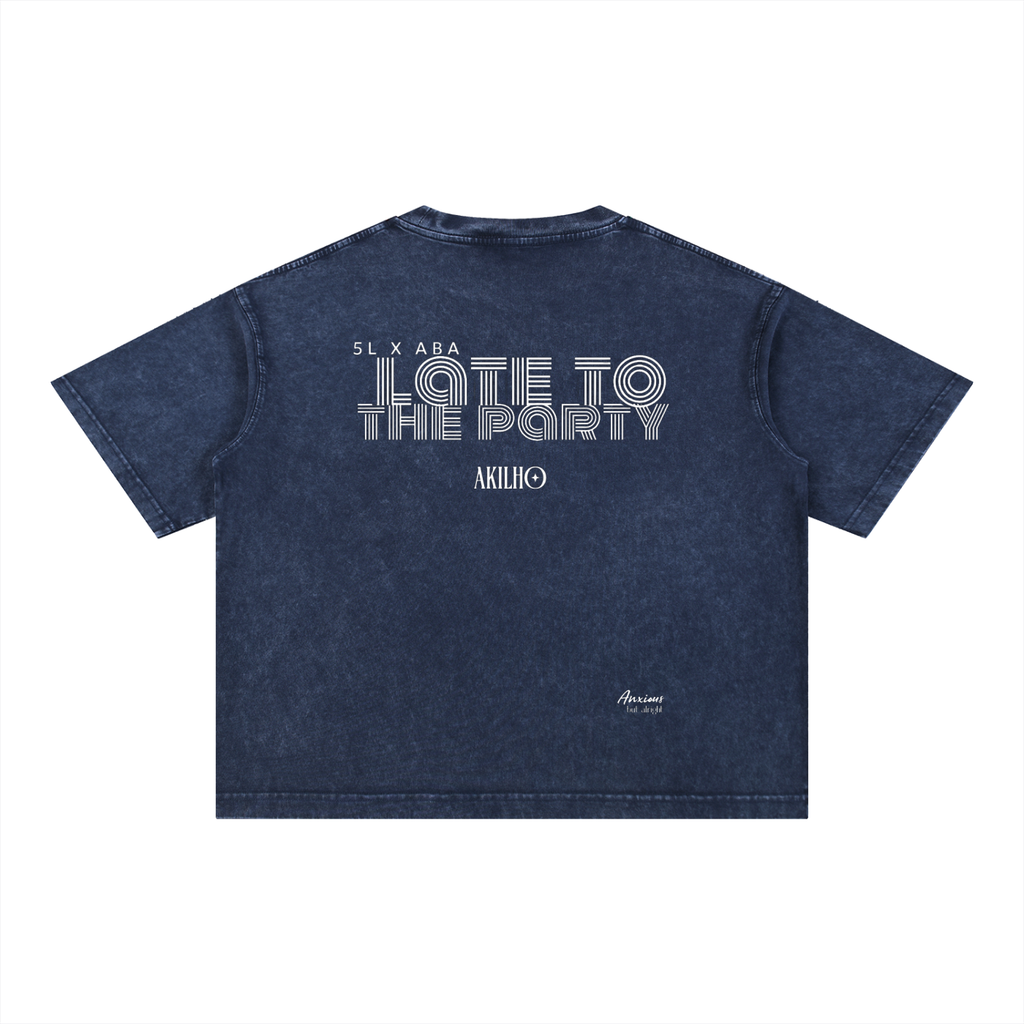 LTP LIGHTS TEE Mineral Wash Boxy Cotton T-Shirt