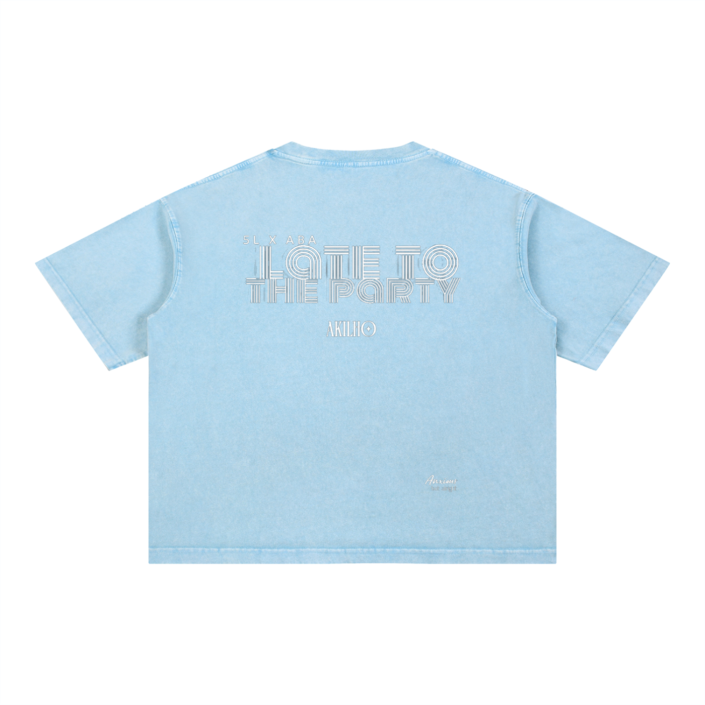 LTP LIGHTS TEE Mineral Wash Boxy Cotton T-Shirt